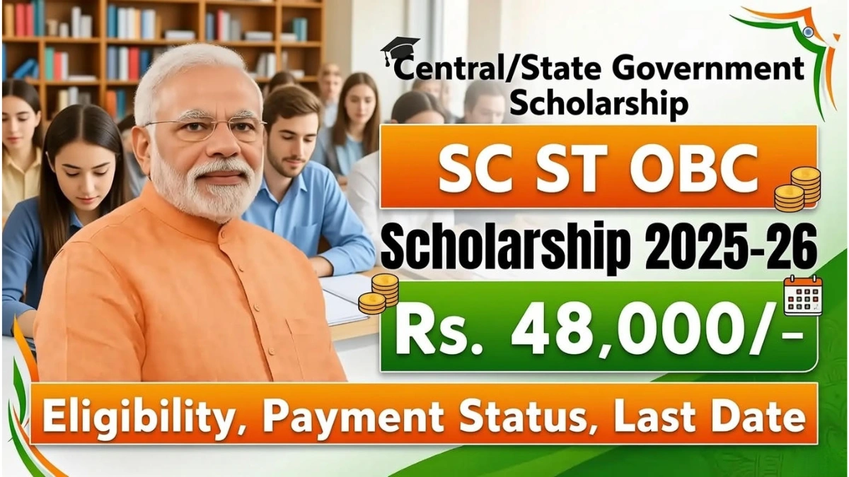 SC ST OBC Scholarship 2025–26